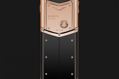 Vertu Singature S Lưng Đá Vàng Hồng (Độ Vỏ) Chính Hãng