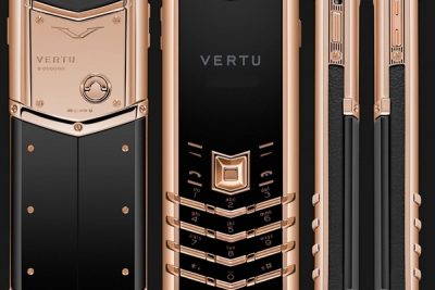 Vertu Singature S Lưng Đá Vàng Hồng (Độ Vỏ) Chính Hãng