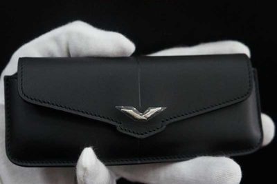 Bao da Vertu Signature S da bê mẫu gài thắt lưng