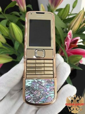 Điện thoại Nokia 8800E Rose Gold khảm thuyền buồn cá chép