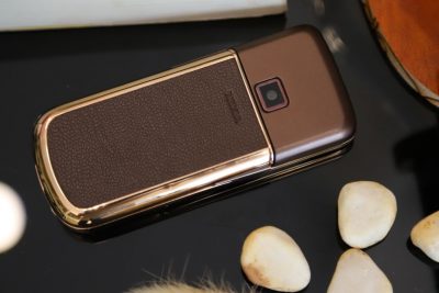 Điện Thoại Nokia 8800E Rose Gold (Da Nâu)