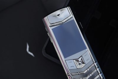 Điện thoại Vertu Signature S Silver da bê đỏ