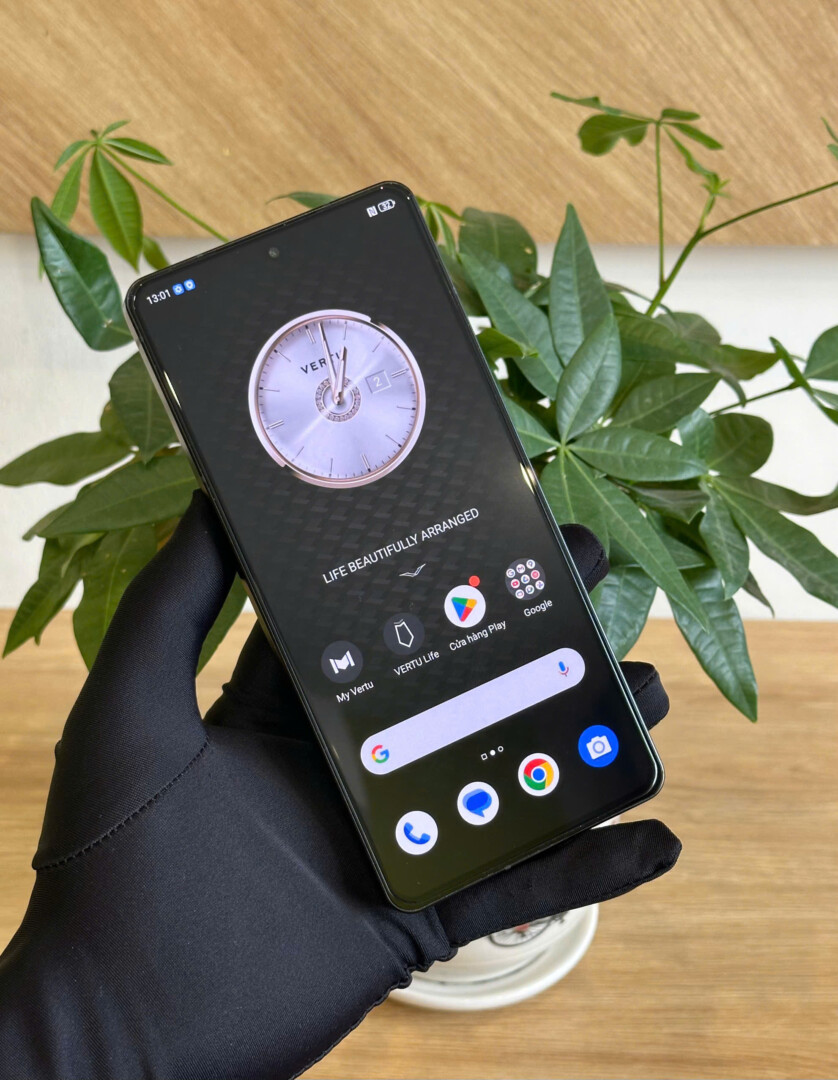 Điện Thoại Metavertu 2 Da Cá Sấu Xanh 99% Fullbox (9)