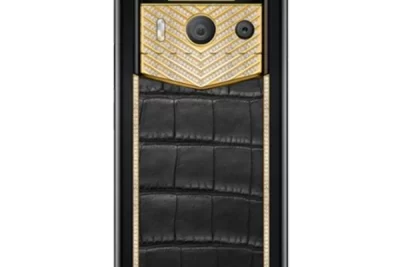 METAVERTU 2nd Generation Luxury Custom Made Gold V Shaped with Diamonds Alligator Web3 Black