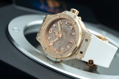 Đồng Hồ Hublot Big Bang One Click King Gold White Full Pavé 39mm