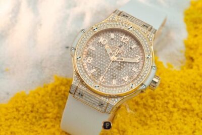 Đồng Hồ Hublot Big Bang One Click King Gold White Full Pavé 39mm