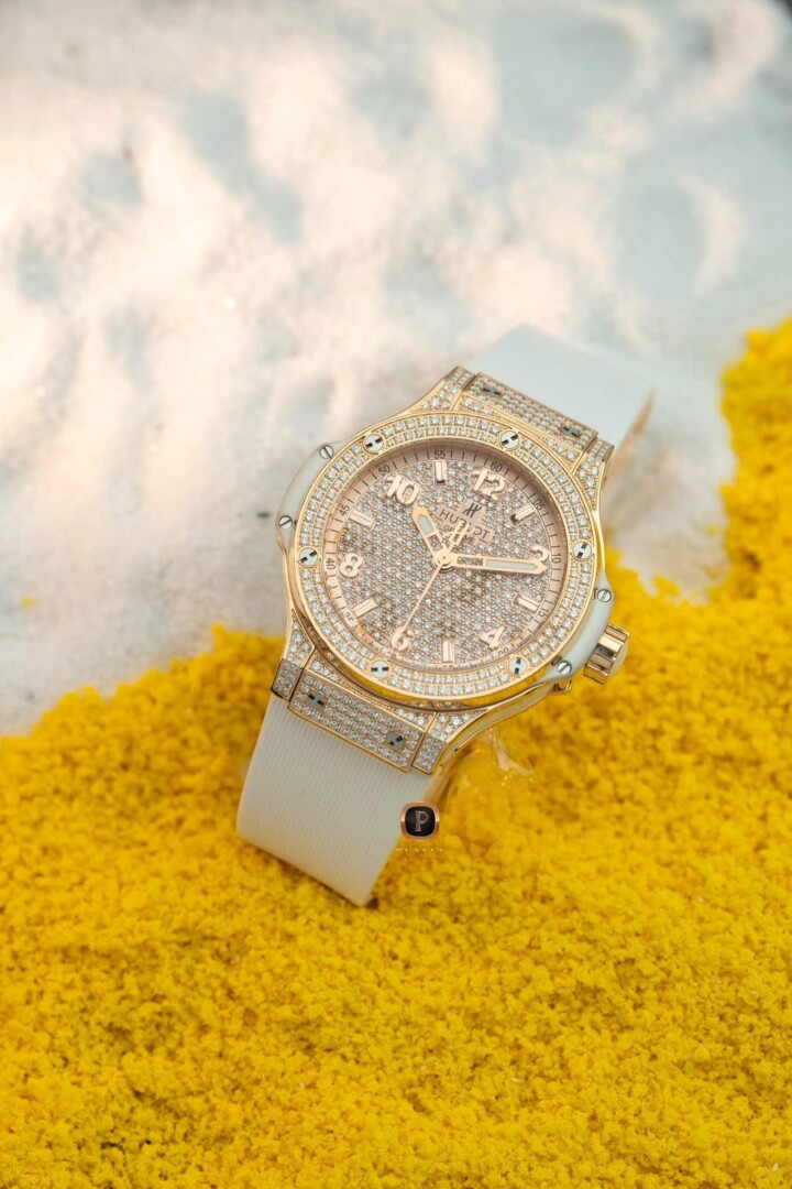 Đồng Hồ Hublot Big Bang One Click King Gold White Full Pavé 39mm