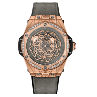 Đồng Hồ Hublot Big Bang One Click Sang Bleu King Gold Grey Diamonds