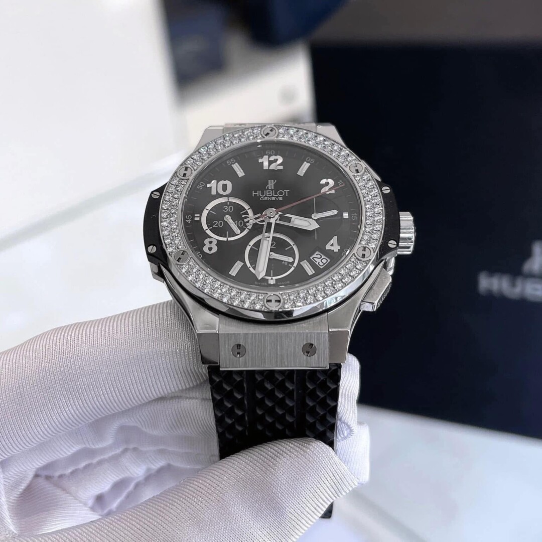 Đồng Hồ Hublot Bigbang Chronograph Benzel Diamond New 3