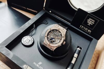 Đồng Hồ Hublot Classic Fusion Aerofusion Moonphase King Gold Dimonds 42mm