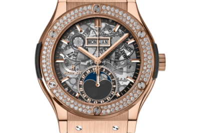 Đồng Hồ Hublot Classic Fusion Aerofusion Moonphase King Gold Dimonds 42mm