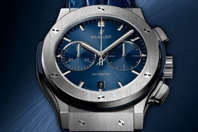 Đồng Hồ Hublot Classic Fusion Blue Chronograph Titanium Blue Dial