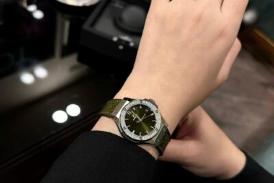 Đồng Hồ Hublot Classic Fusion Green Benzel Custom Diamonds 33mm