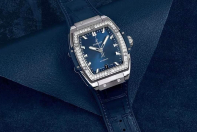 Đồng Hồ Hublot Spirit Of Big Bang Titanium Diamonds Automatic Blue 39mm