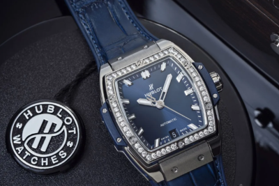 Đồng Hồ Hublot Spirit Of Big Bang Titanium Diamonds Automatic Blue 39mm