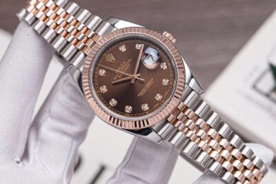 Đồng Hồ Rolex Datejust 36 Mặt Chocolate Cọc Số Kim Cương 126231