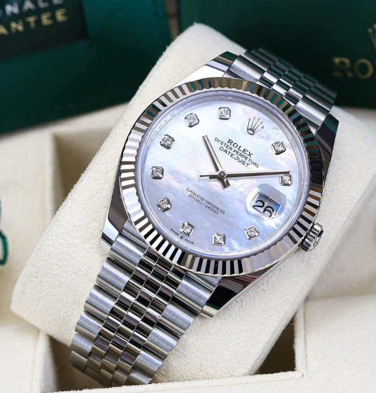 Đồng Hồ Rolex Datejust 41 Mặt Khảm Trai 126334 2