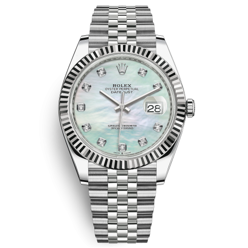 Đồng Hồ Rolex Datejust 41 Mặt Khảm Trai 126334