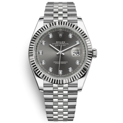 Đồng Hồ Rolex Datejust White Gold Oyster Steel Diamond 126334