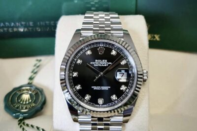 Đồng Hồ Rolex Datejust White Gold Steel Black 126334