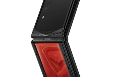 Điện Thoại Vertu Quantum Flip Phoenix Flame Agate