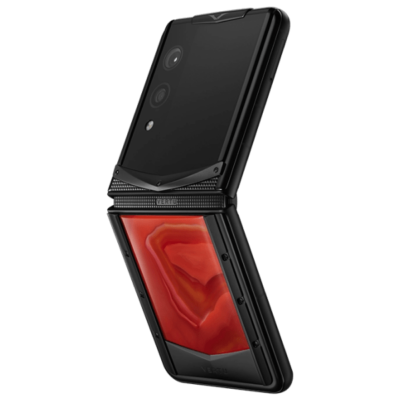 Điện Thoại Vertu Quantum Flip Phoenix Flame Agate