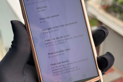 Vertu Aster P mạ vàng da cá sấu đen