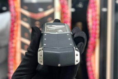 Vertu Signature V Stainless Steel Pure Silver lướt đẹp