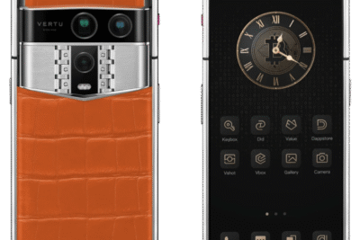 Vertu Agent Q bản thép da cá sấu