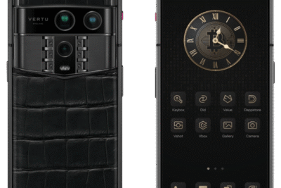 Vertu Agent Q bản thép da cá sấu