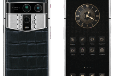 Vertu Agent Q bản thép da cá sấu