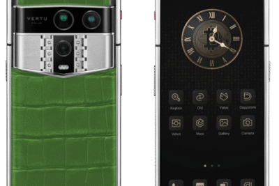 Vertu Agent Q bản thép da cá sấu